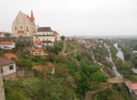 Pohled na Znojmo a Dyji z hradu